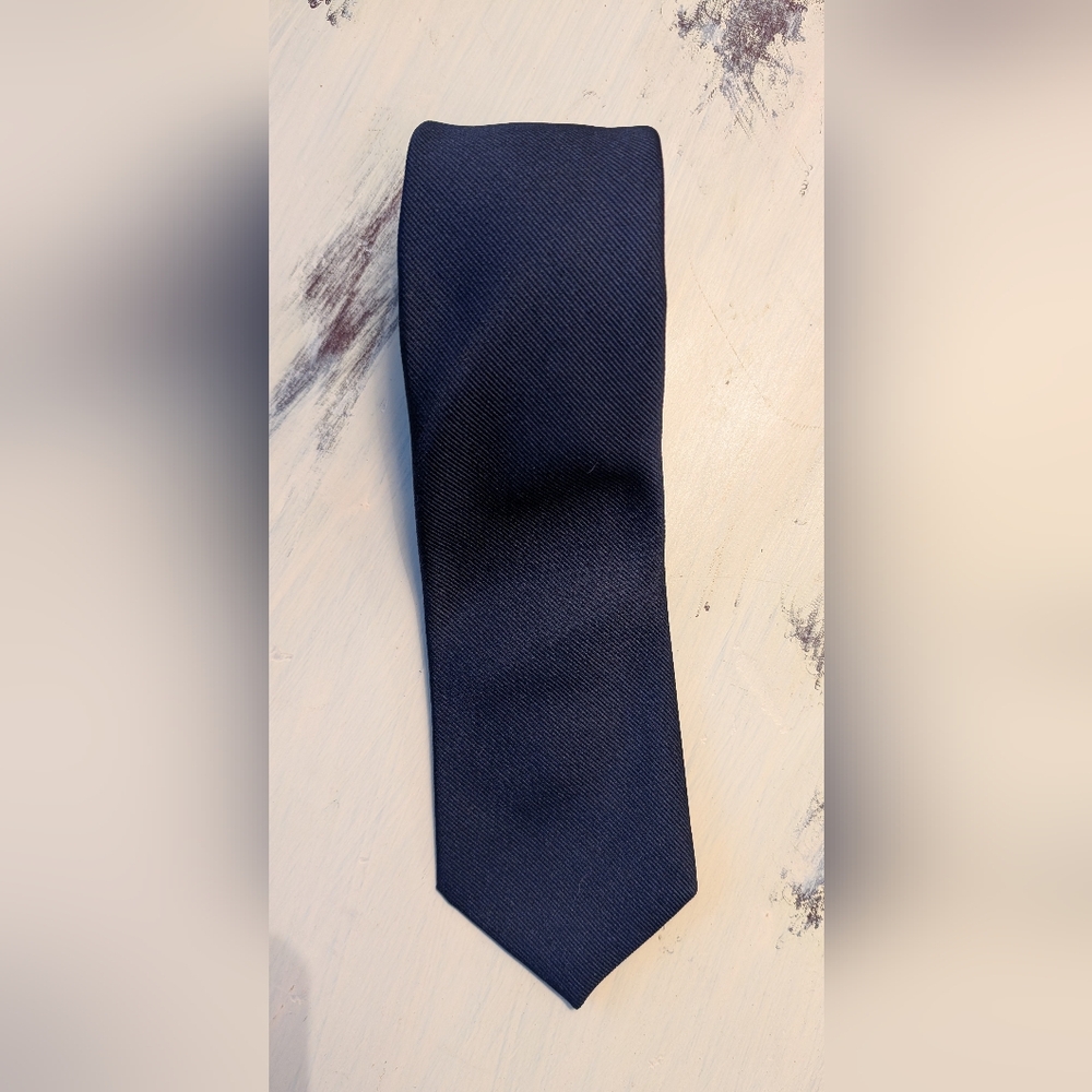 Hardy Amies Navy Blue Tie